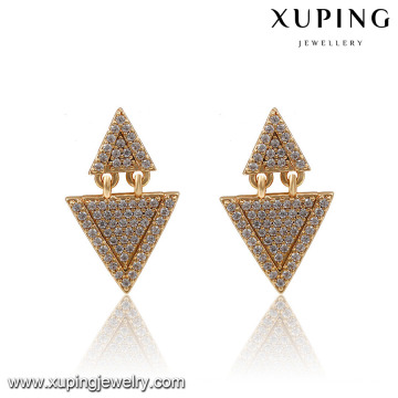 Fashion Luxury Triangle-Shaped CZ Special Imitation Jewelry Earring Studs 91270